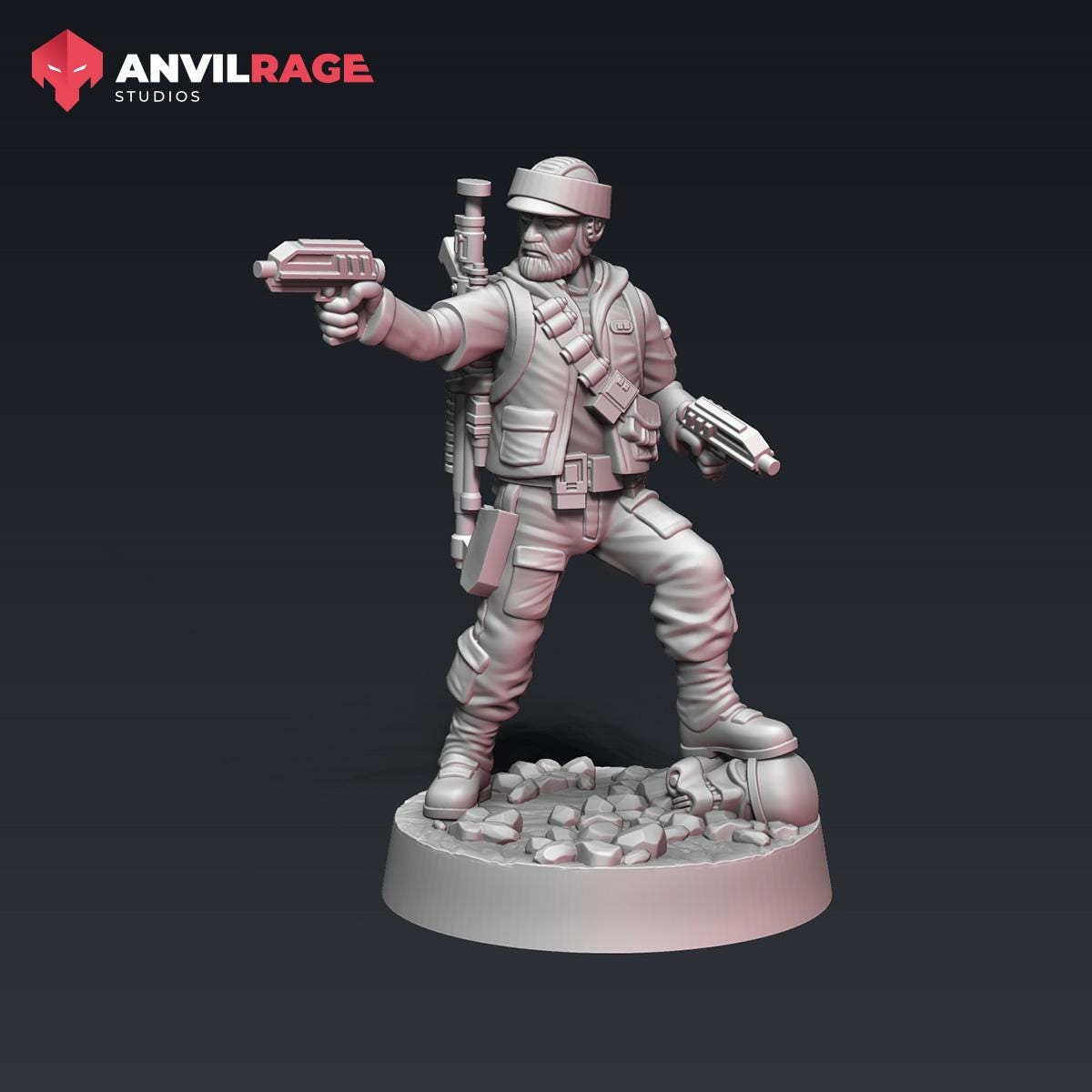 Rexbellious Captain (Sculpted by Anvilrage Studios)