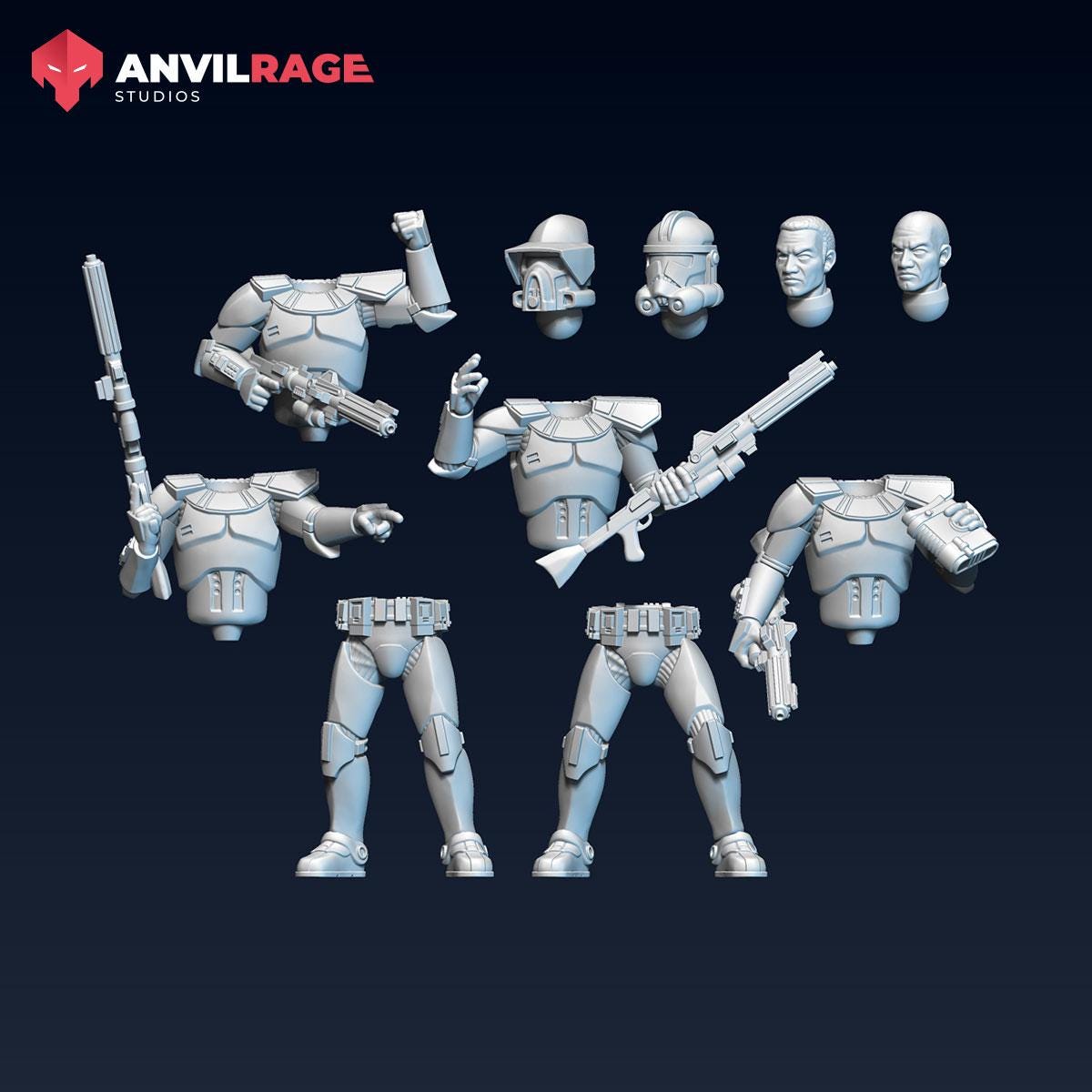 Replicators 2 - Leaders - Set of 4 (Sculpted by Anvilrage Studios)