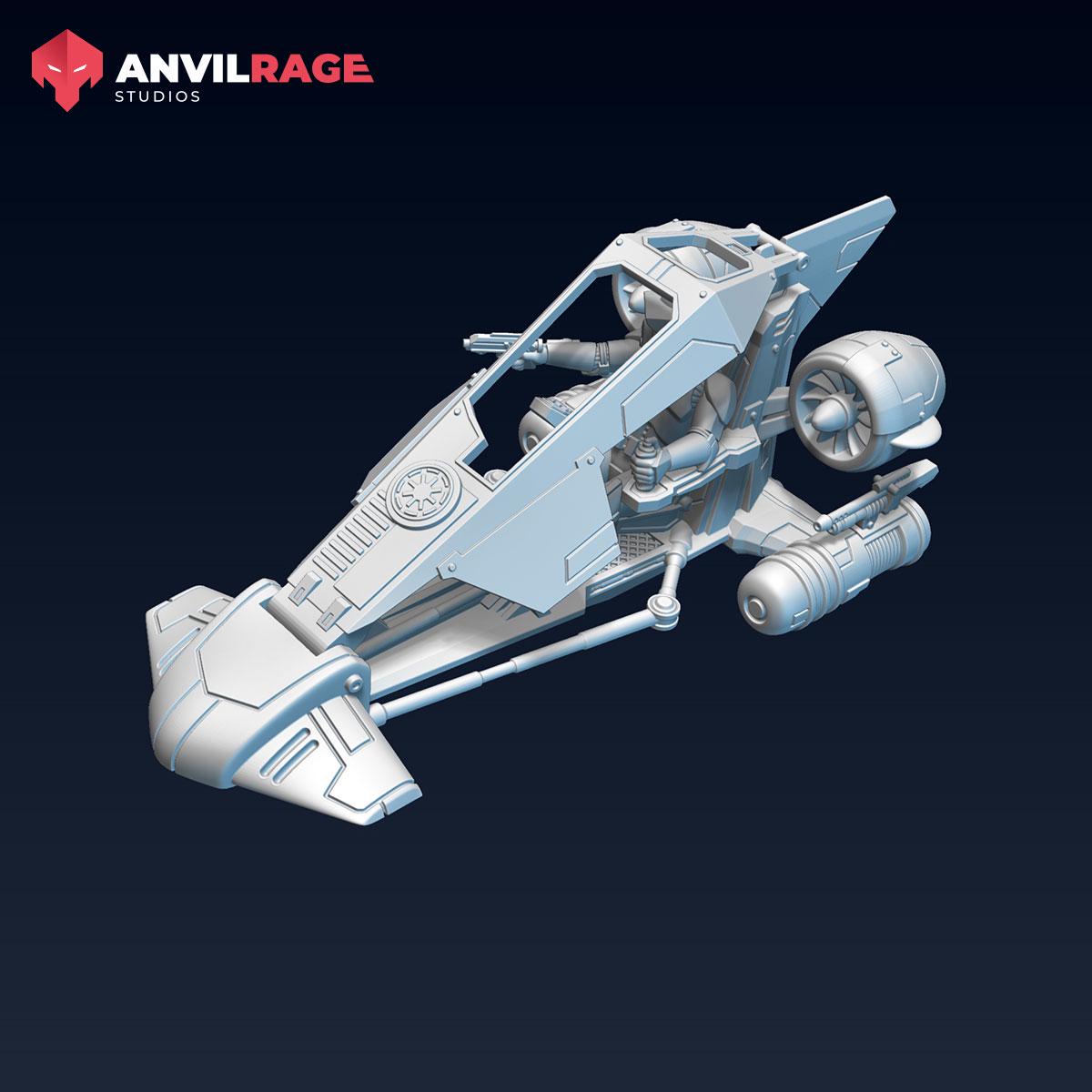 Replicators 2.0 Patrol Bike - 1 model (Sculpted by Anvilrage Studios)