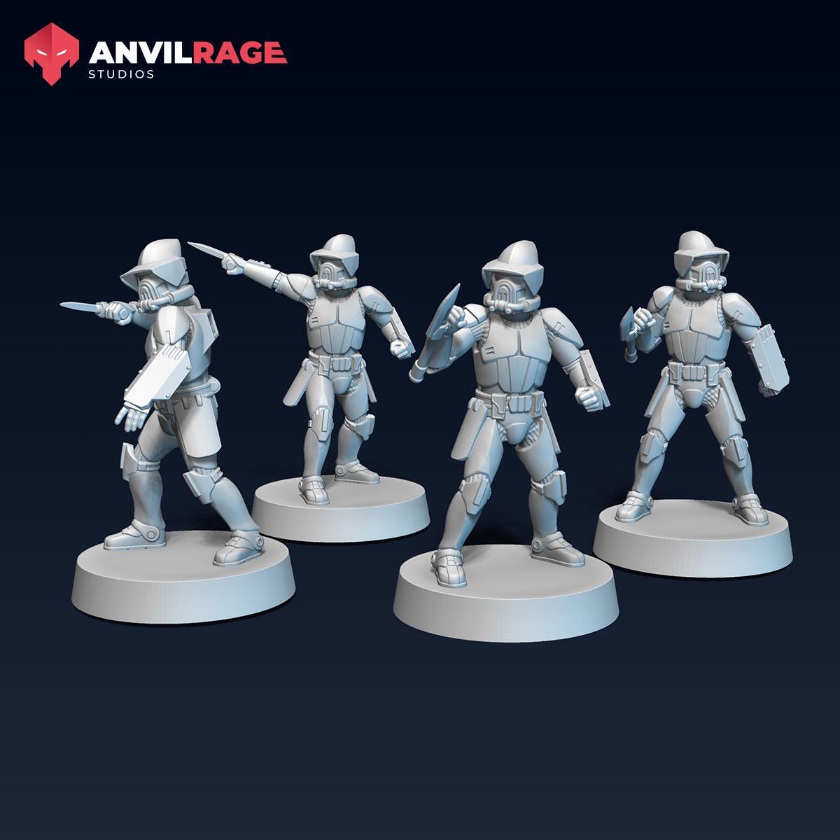 Replicators 2.0 - Melee Specialists - Set of 4 (Sculpted by Anvilrage Studios)