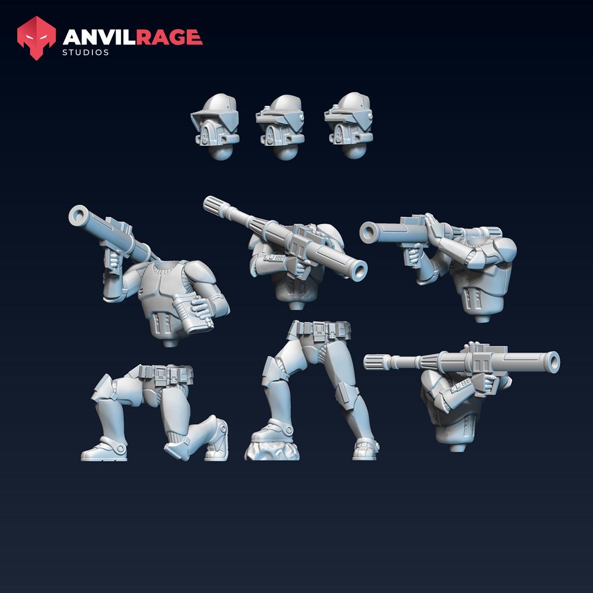 Replicators 2.0 - RPS Specialists - Set of 4 (Sculpted by Anvilrage Studios)