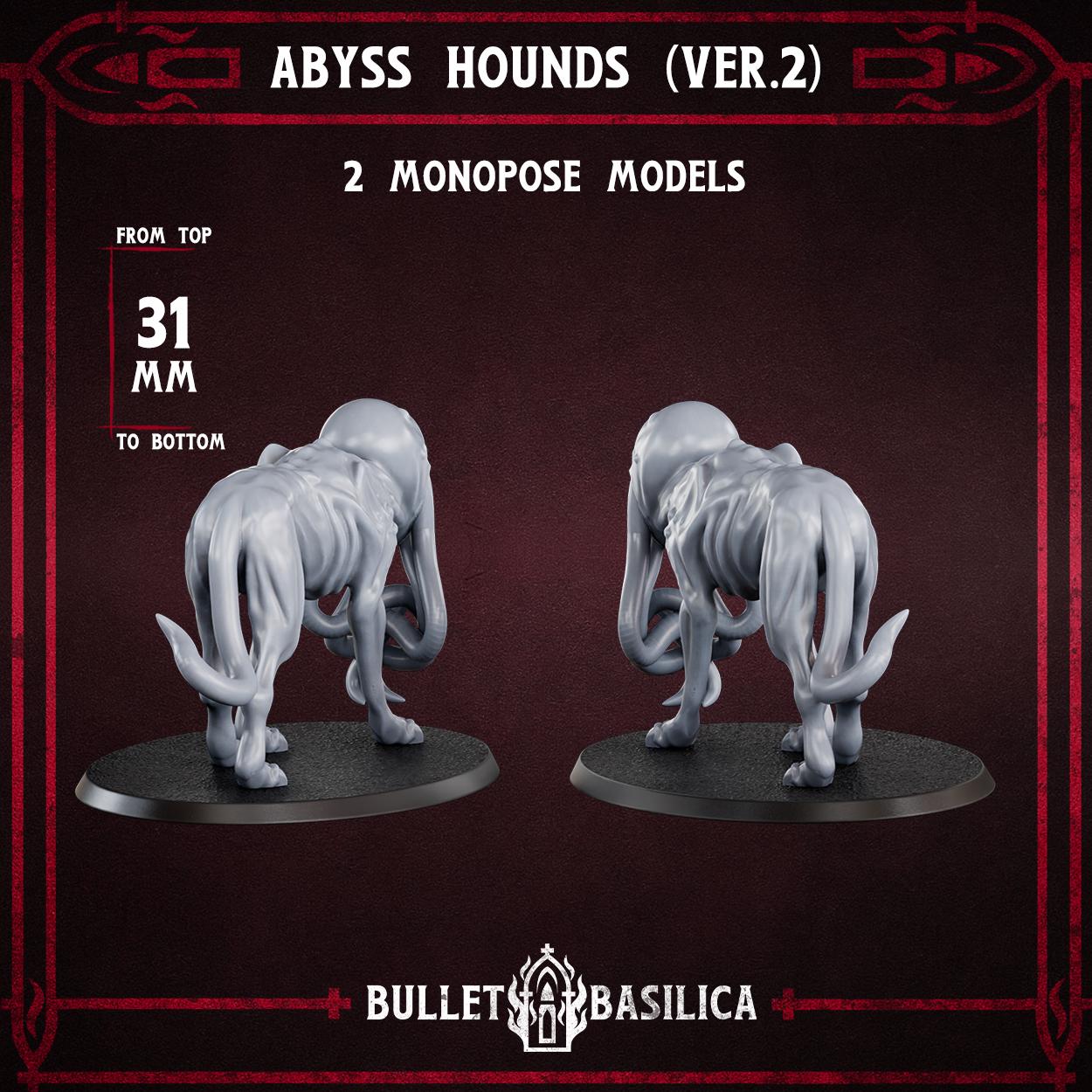 Abyss Hounds (Vers 2) set of 2 - Sculpted by Bullet Basilica