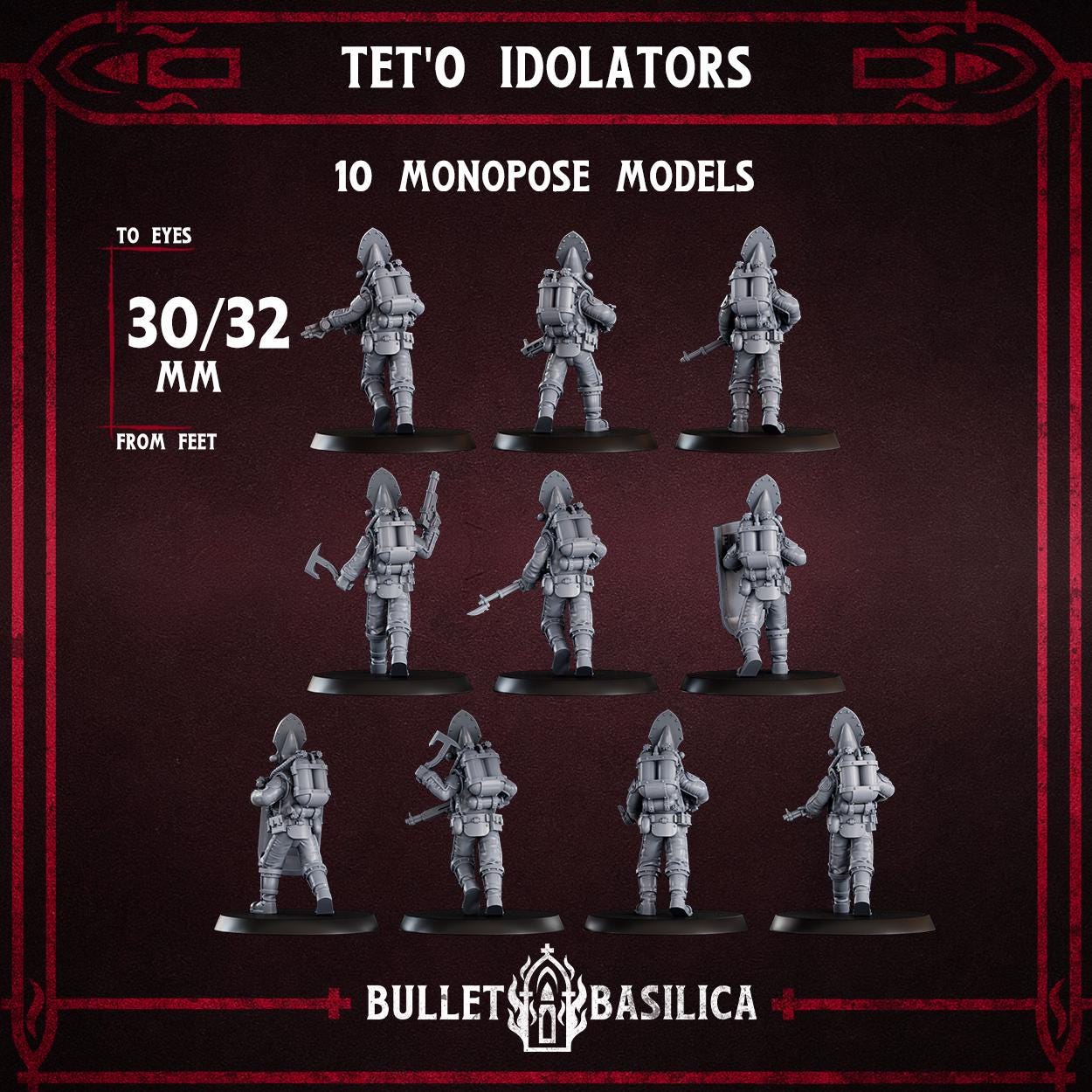 Tet’o Idolators (x10) - Sculpted by Bullet Basilica