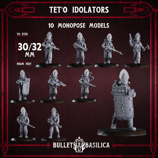 Tet’o Idolators (x10) - Sculpted by Bullet Basilica