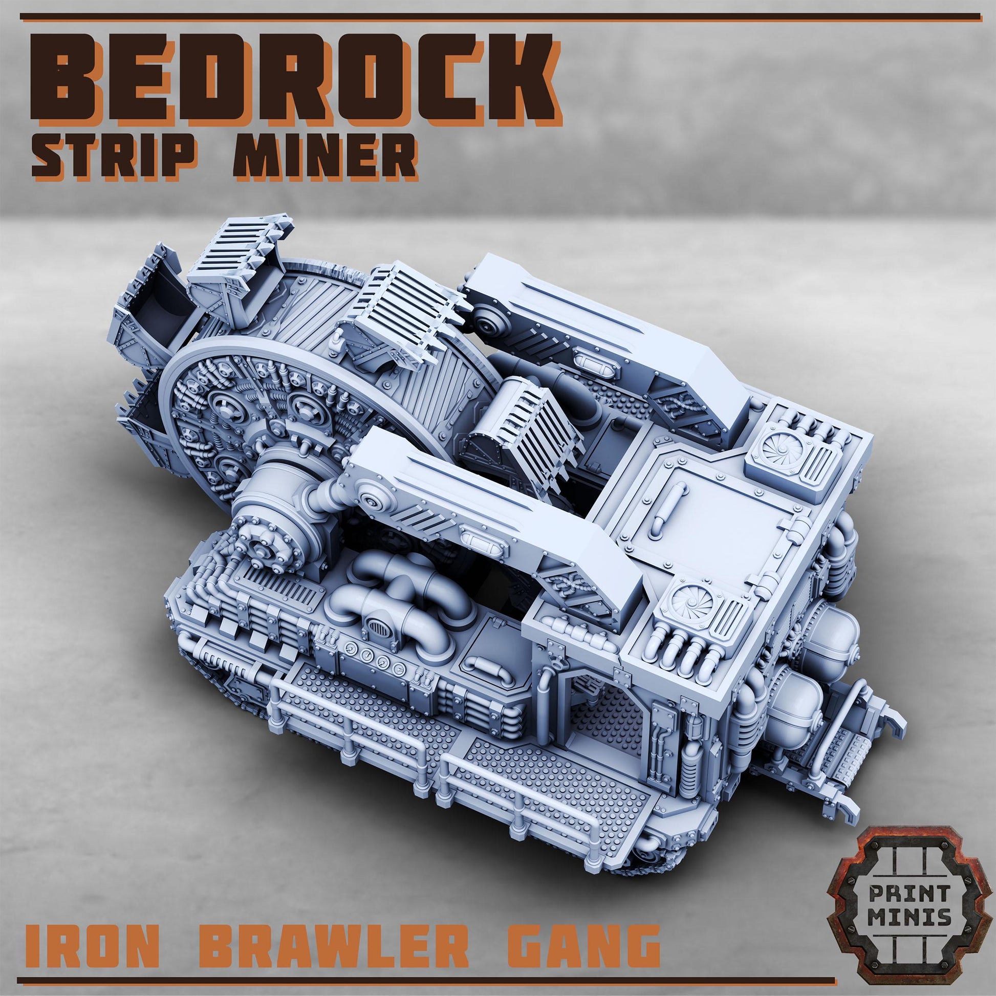 Bedrock, Strip Miner - Iron Brawler Gang (by Print Minis)