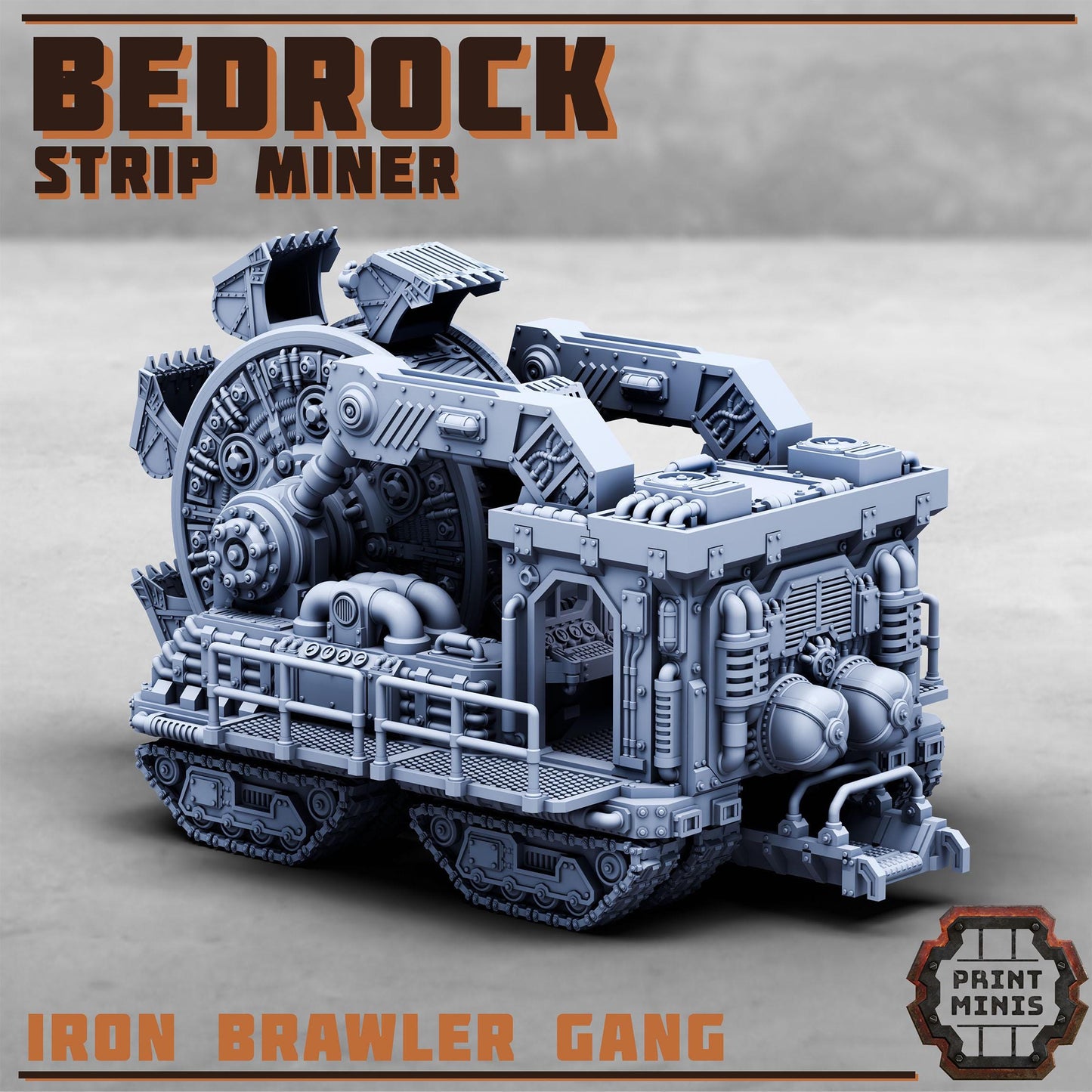 Bedrock, Strip Miner - Iron Brawler Gang (by Print Minis)