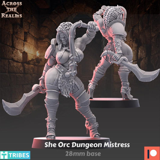 She-Orcs Dungeon Mistress (sculpted by Across the Realms)