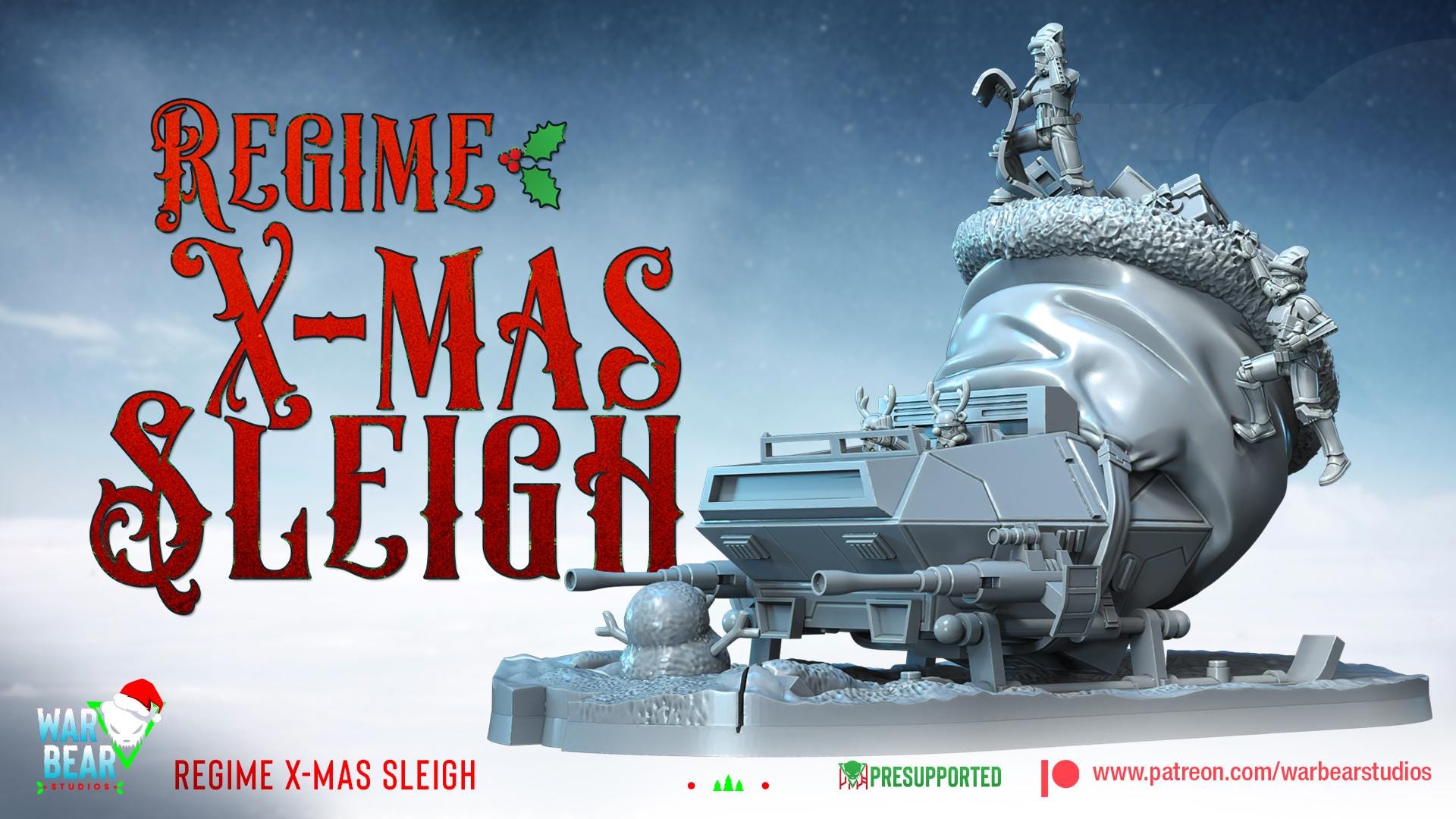 Regime X-mas Sleigh (Sculpted by War Bear Studios)
