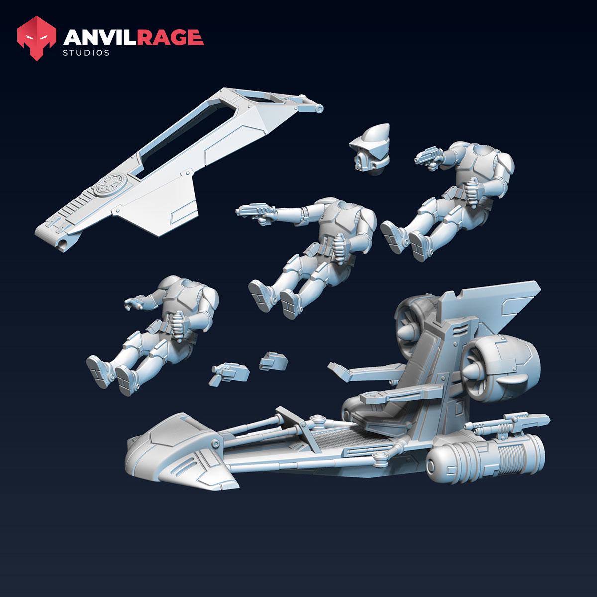 Replicators 2.0 Patrol Bike - 1 model (Sculpted by Anvilrage Studios)