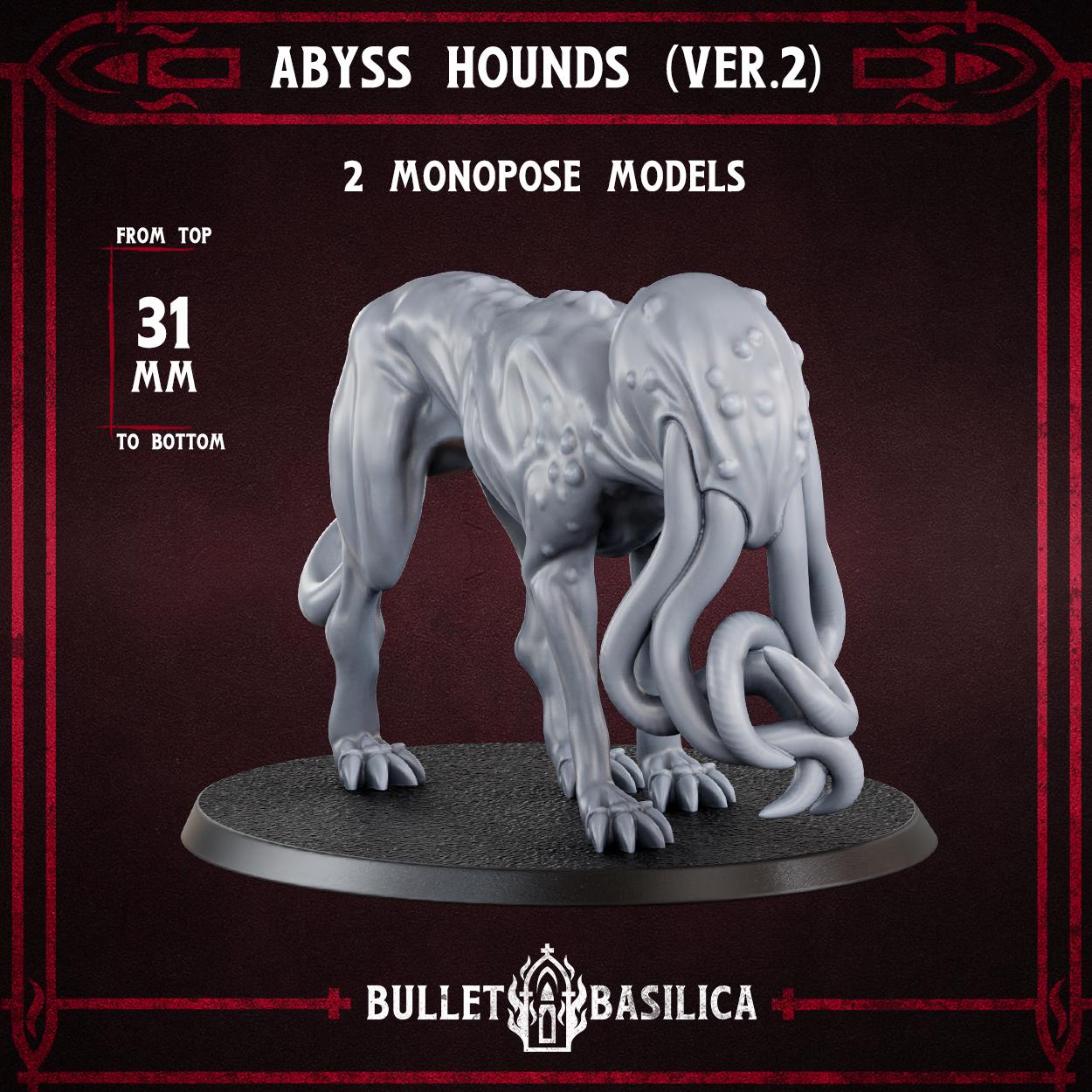 Abyss Hounds (Vers 2) set of 2 - Sculpted by Bullet Basilica