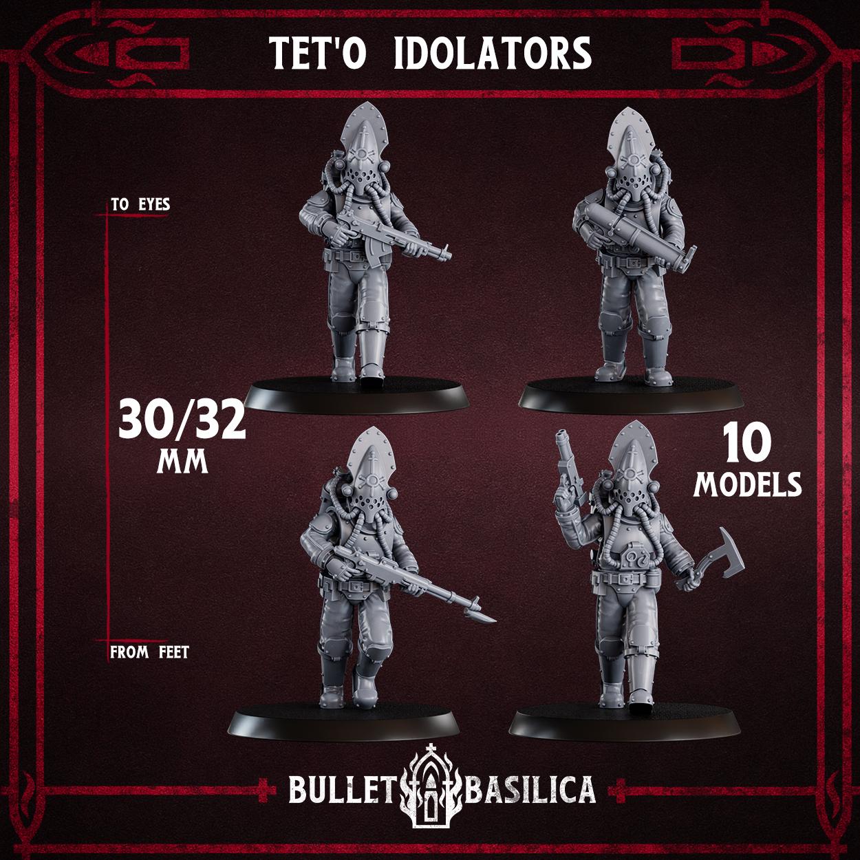 Tet’o Idolators (x10) - Sculpted by Bullet Basilica