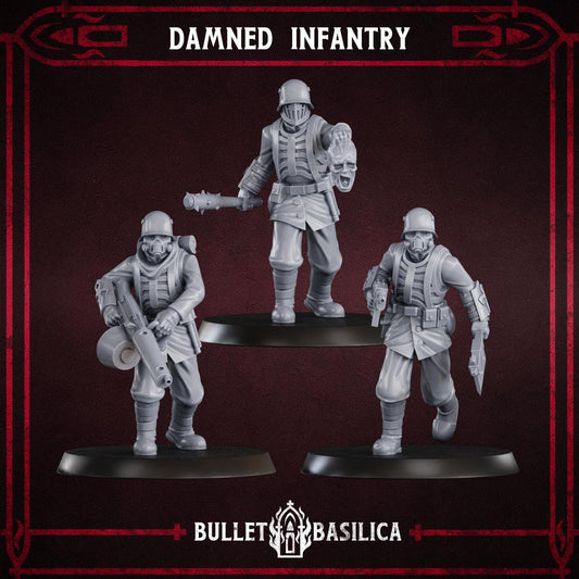 Damned Infantry Squad (x10) - Sculpted by Bullet Basilica