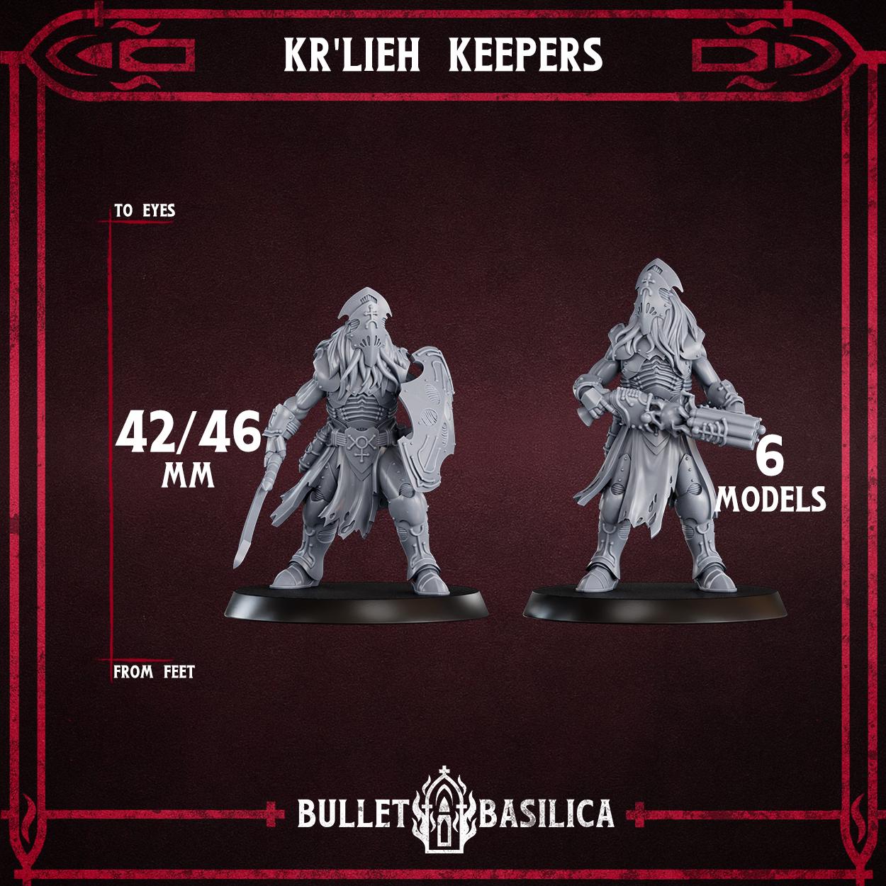 Kr'lieh Keepers Squad (x6) - Sculpted by Bullet Basilica