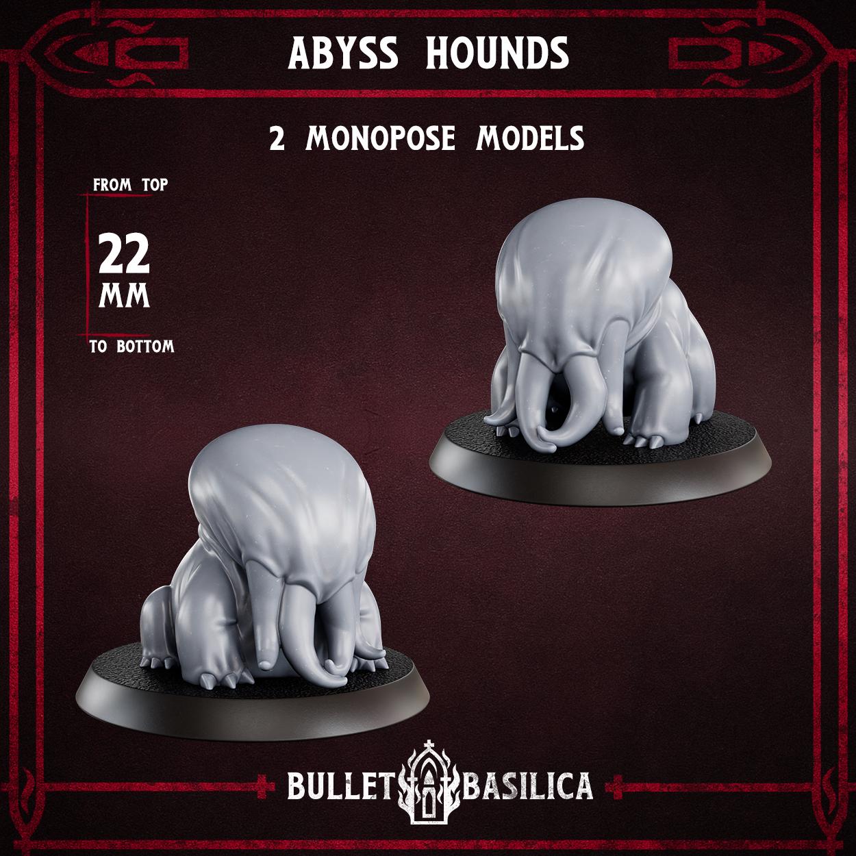 Abyss Hounds - set of 2 - Sculpted by Bullet Basilica