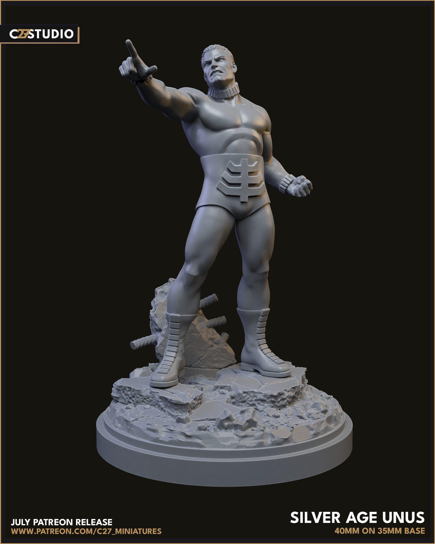Silver Age Unus (Sculpted by C27 Studios)