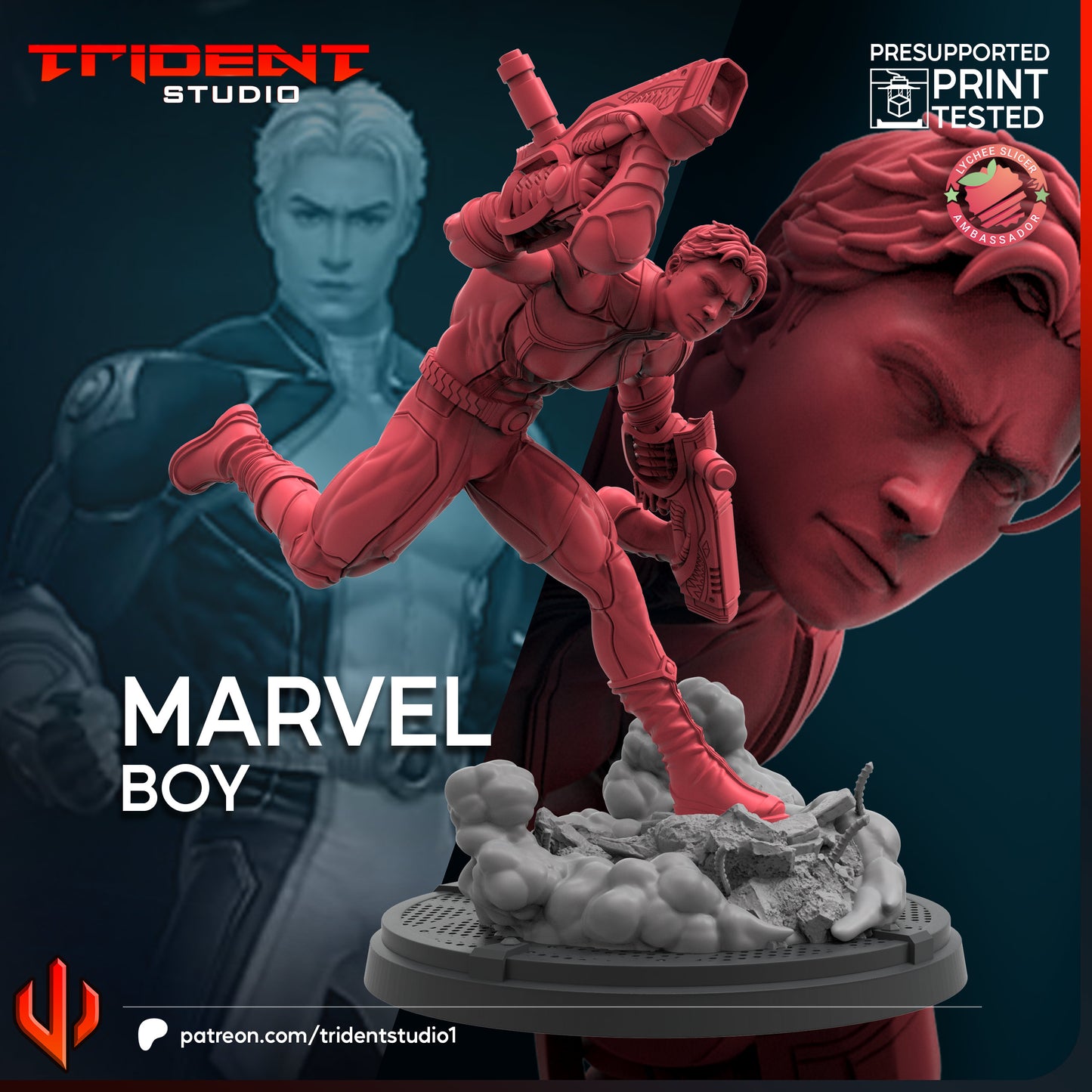 Marvel Boy (Sculpted by Trident Miniatures)