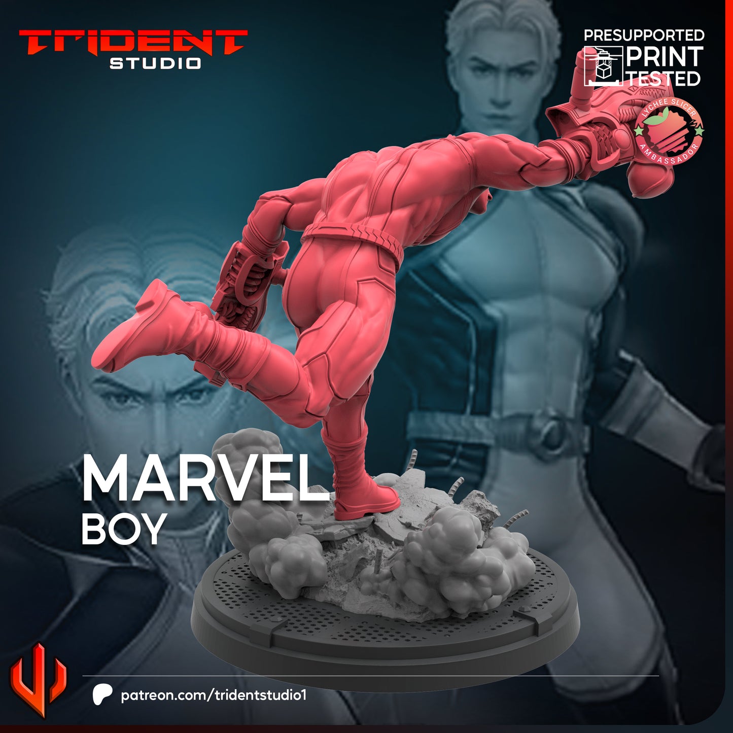 Marvel Boy (Sculpted by Trident Miniatures)