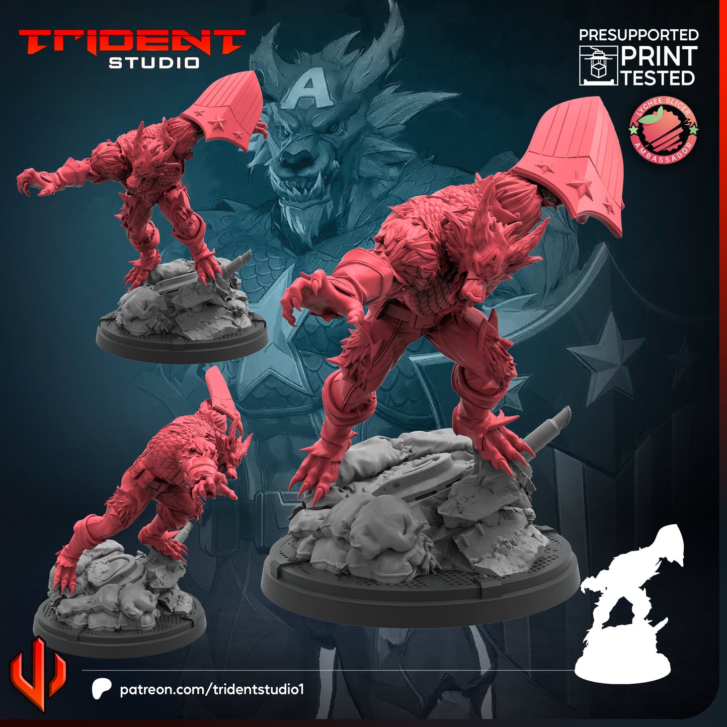 Cap Wolf - Rivals (Sculpted by Trident Miniatures)