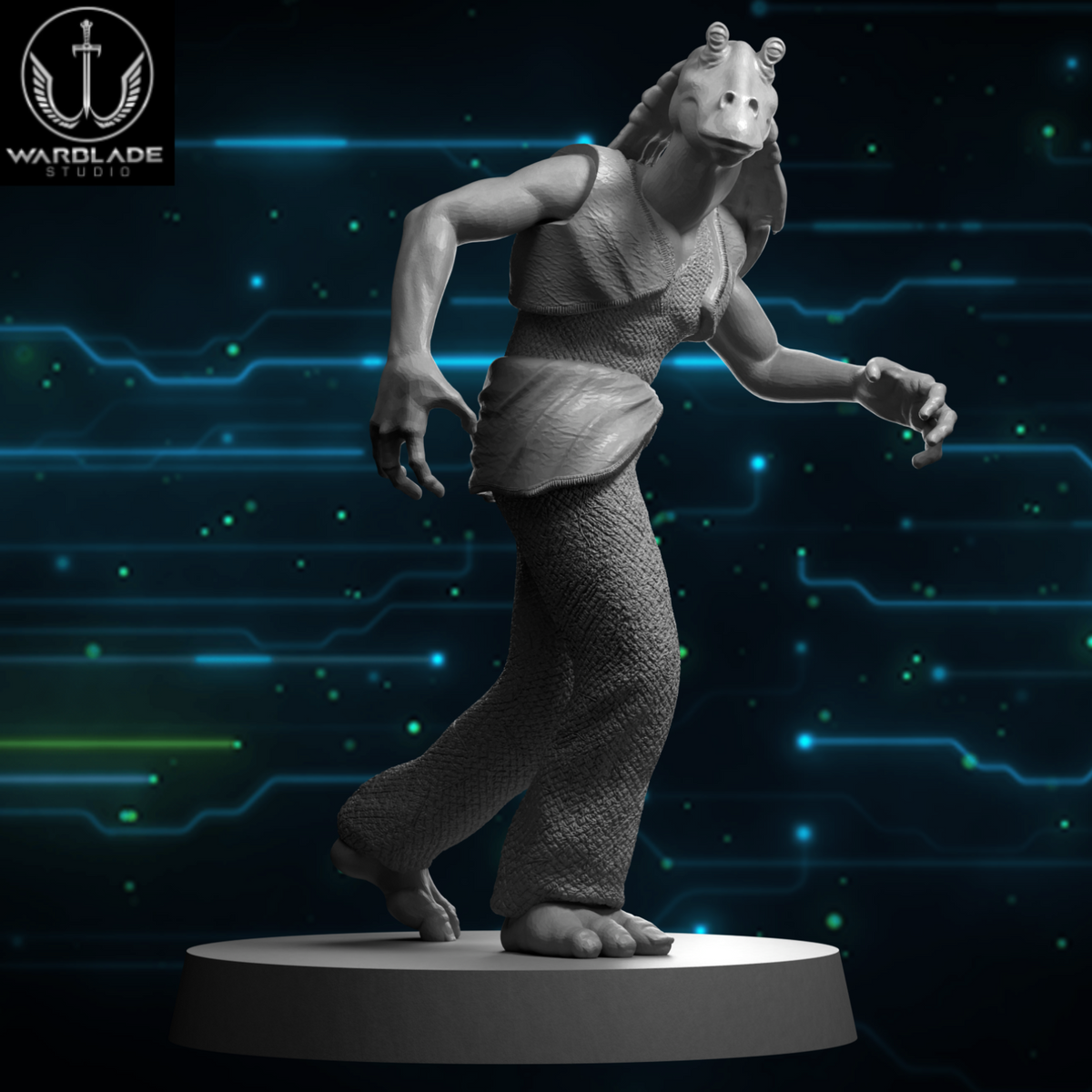 Jar Jar - Fan Art (Sculpted by Warblade Studios)