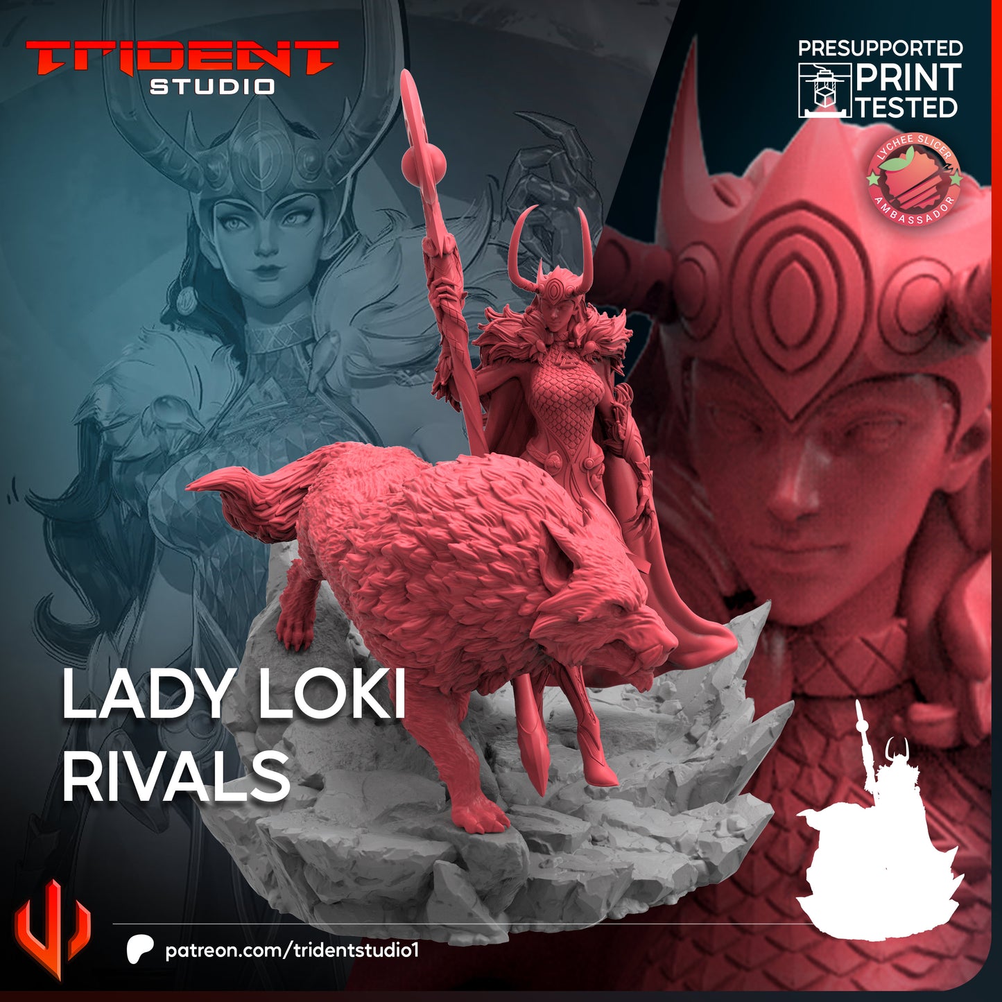 Lady Loki - Rivals (Sculpted by Trident Studios)