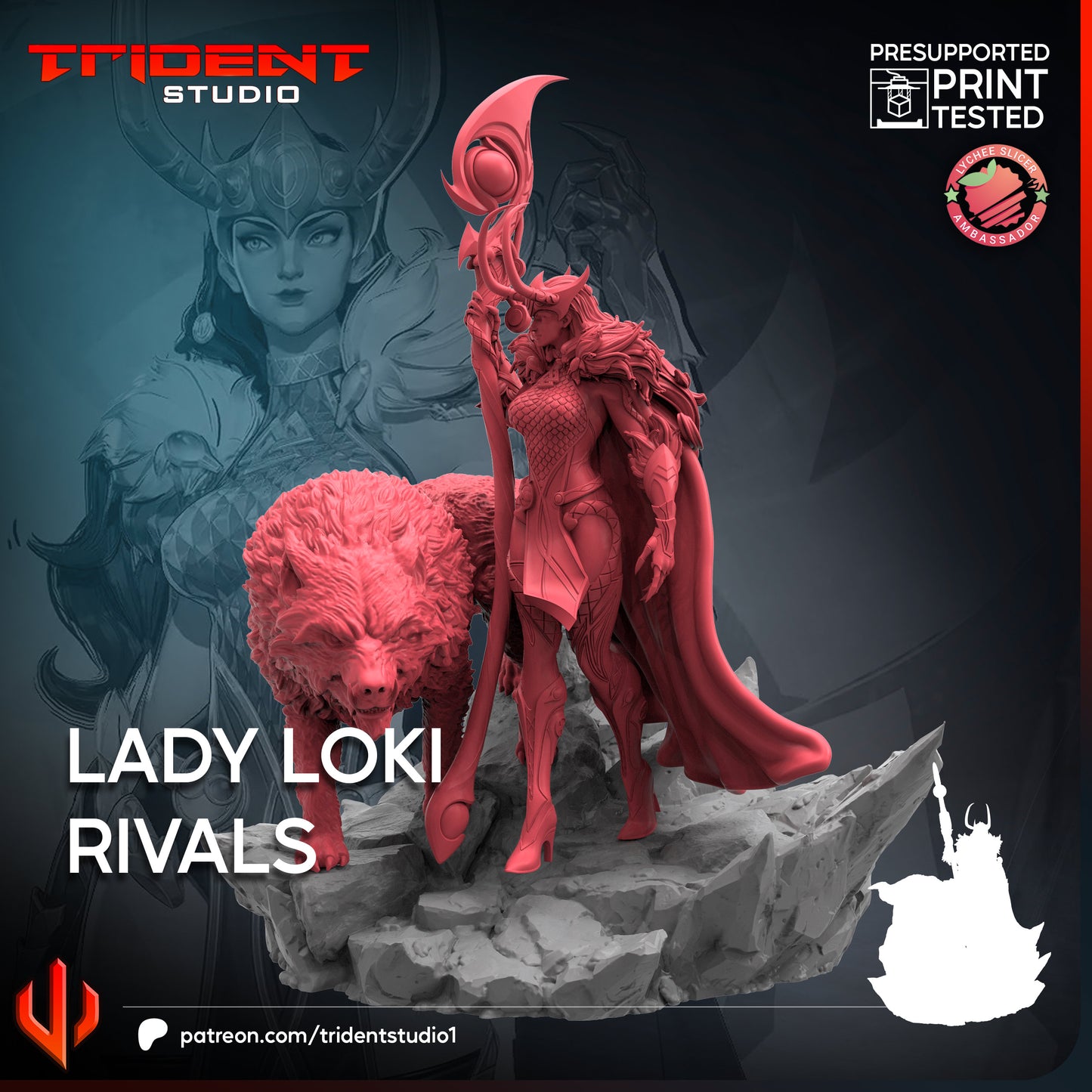 Lady Loki - Rivals (Sculpted by Trident Studios)