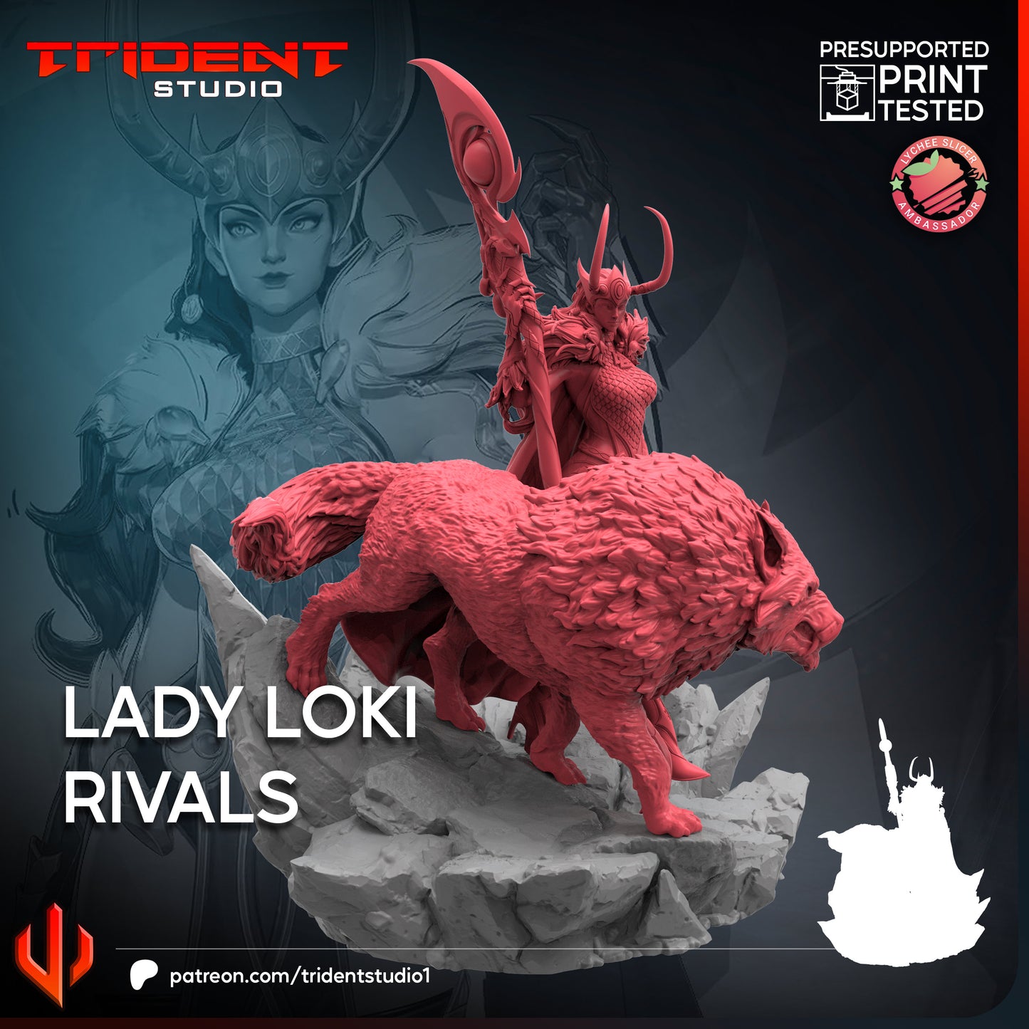Lady Loki - Rivals (Sculpted by Trident Studios)