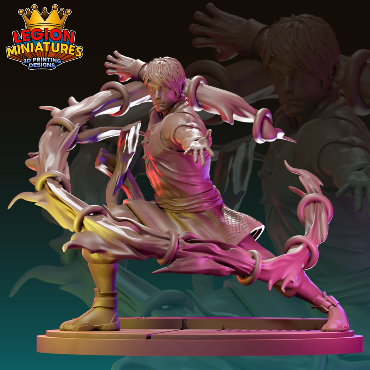 Shang-Chi Fan-Art 40mm Miniature (Sculpted by Legion Miniatures)