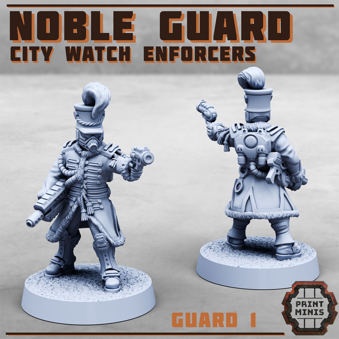 Noble Guards - set of 2 (Sculpted by PrintMinis)