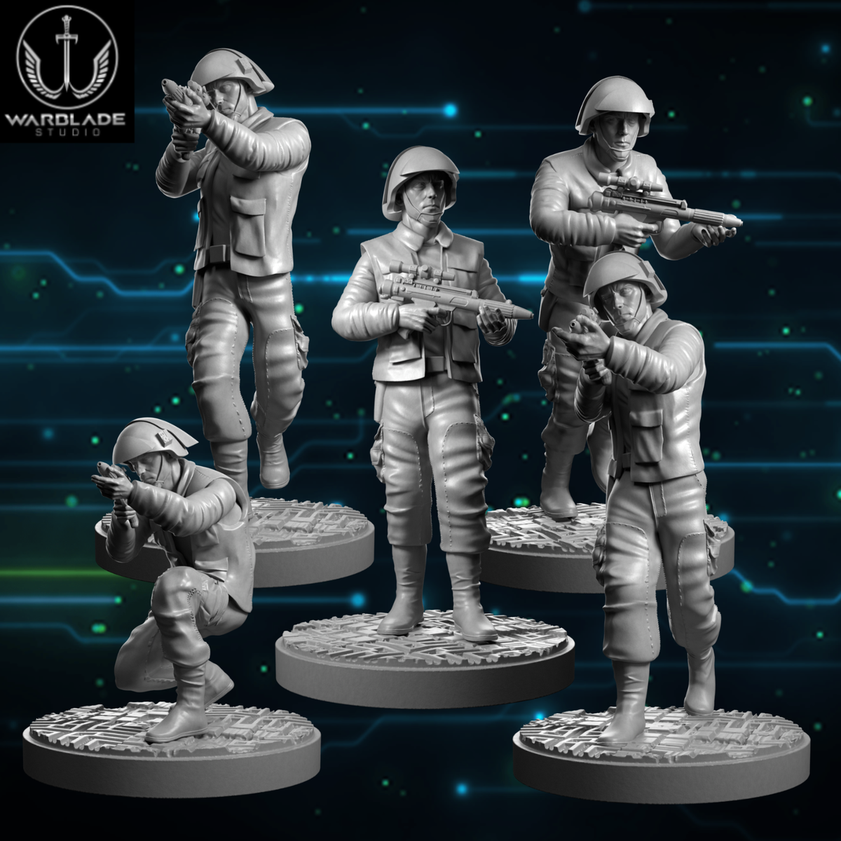 Rebels - set of 5 - Fan Art (Sculpted by Warblade Studios)