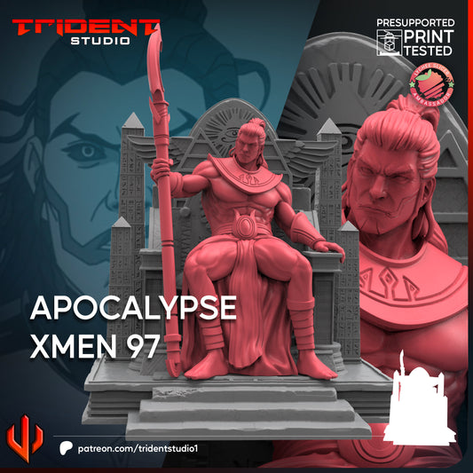 Apocalypse (X-Men '97) Fan-Art 40mm Resin Miniature – Superhero Skirmish Proxy (Sculpted by Trident Studio)