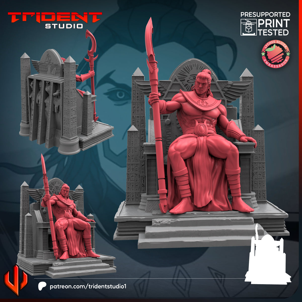 Apocalypse (X-Men '97) Fan-Art 40mm Resin Miniature – Superhero Skirmish Proxy (Sculpted by Trident Studio)