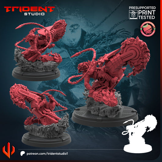 Ghost Rider (Rage Returned) Fan-Art 40mm Resin Miniature – Superhero Skirmish Proxy (Sculpted by Trident Studio)
