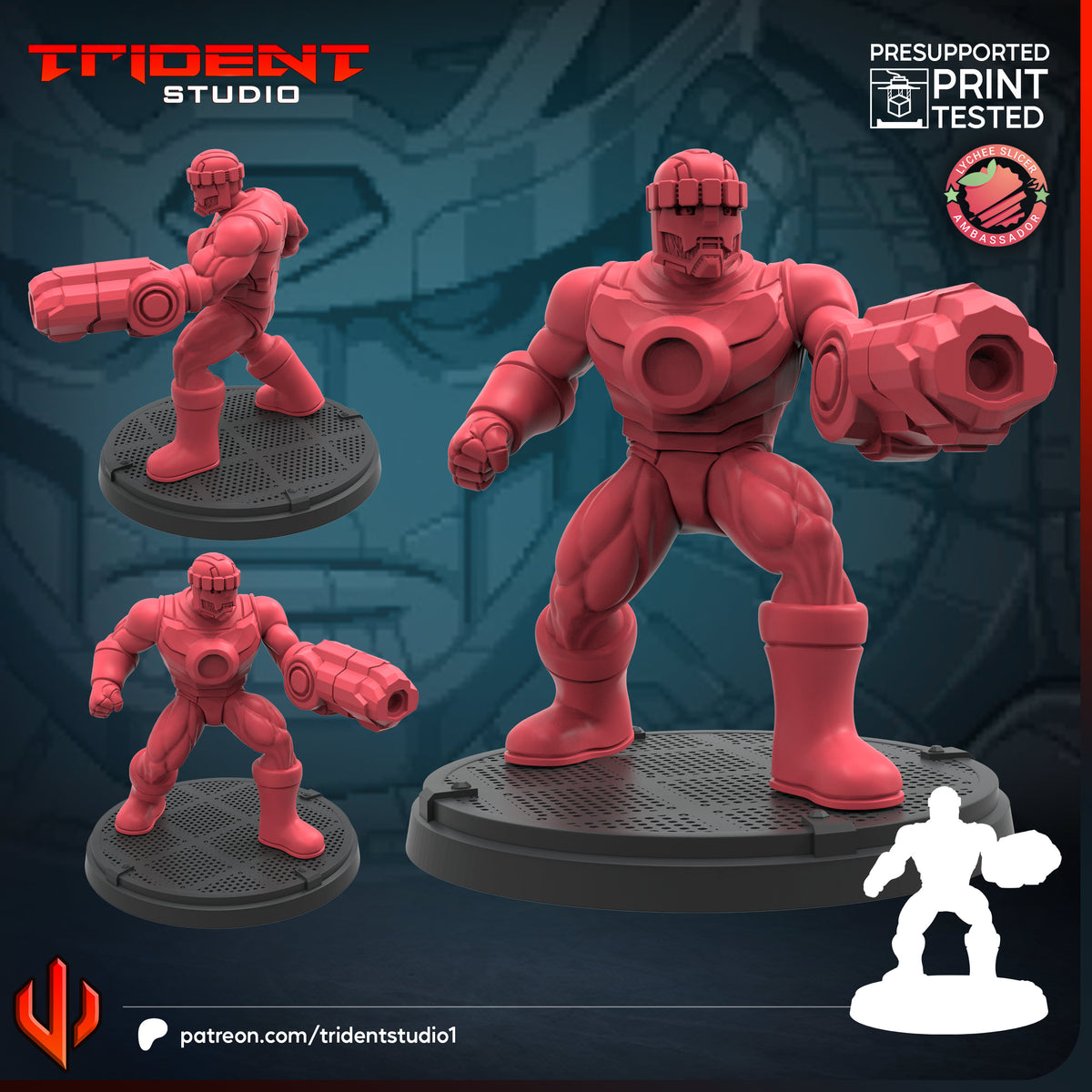 Sentinel 2 (Cosmic Invasion) Fan-Art 40mm Resin Miniature – Superhero Skirmish Proxy (Sculpted by Trident Studio)