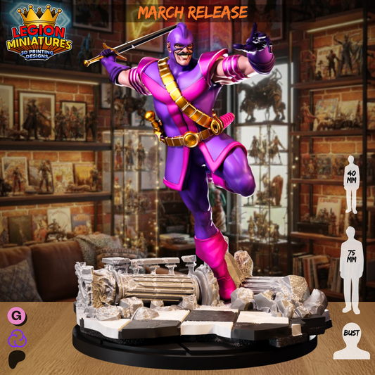 Swordsman fan-art miniature by Legion Miniatures