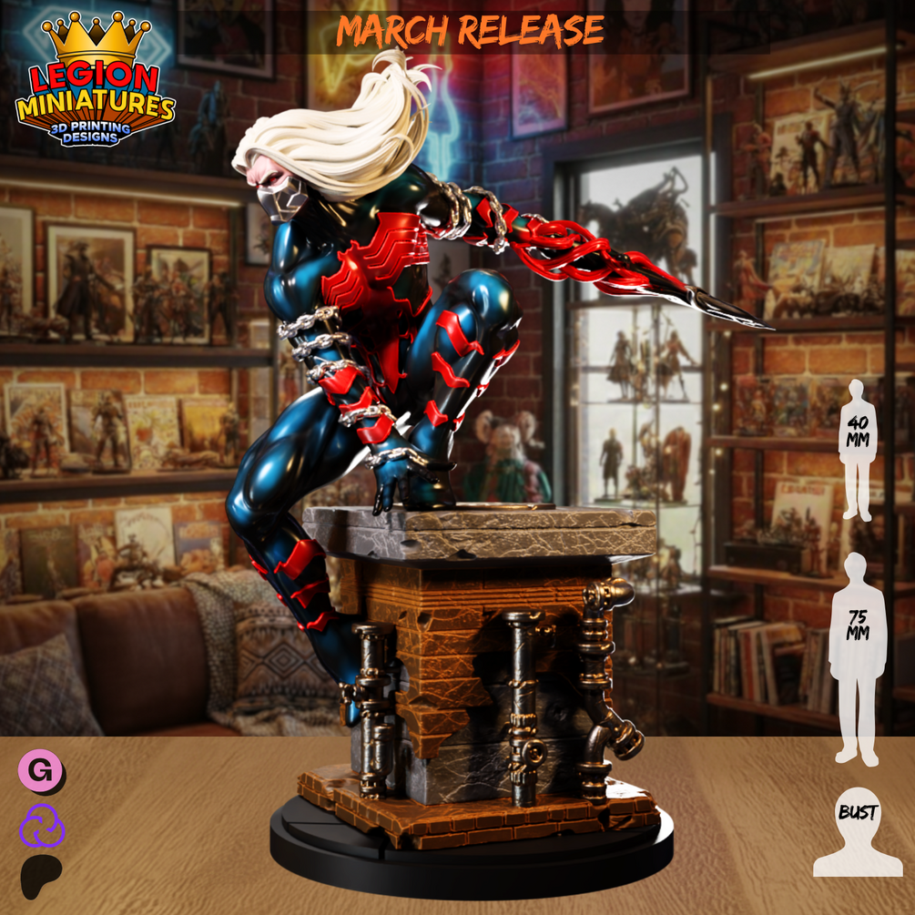 Dylan (Symbiote) fan-art miniature by Legion Miniatures