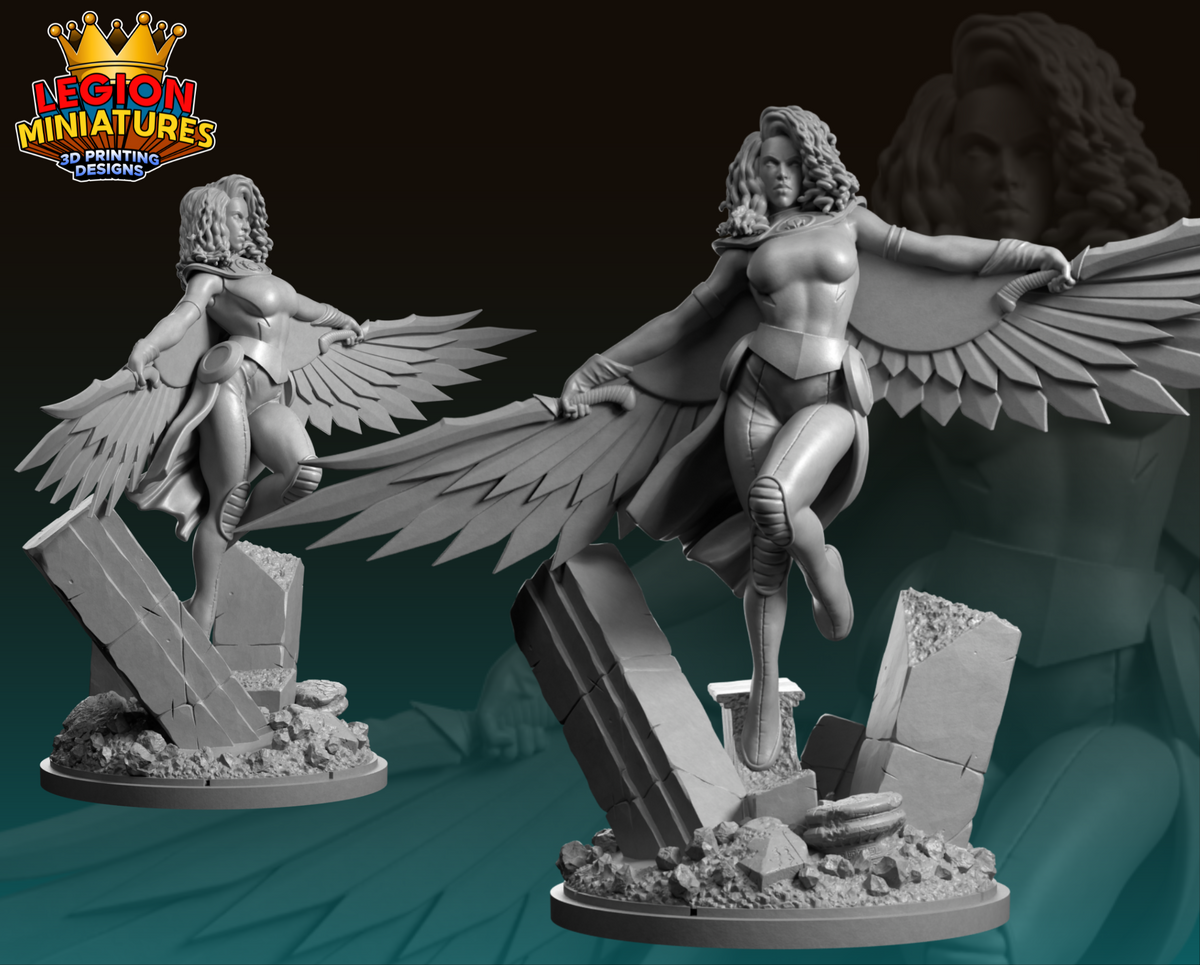 Scarlet Scarab Fan-Art 40mm Miniature (Sculpted by Legion Miniatures)
