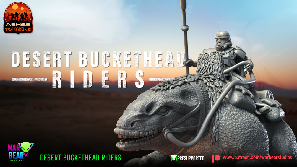Desert Buckethead Riders - set of 8 (Sculpted by War Bear Studios)