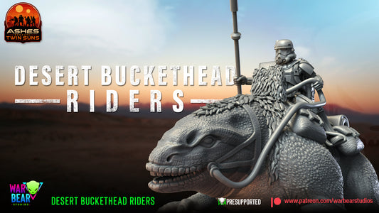 Desert Buckethead Riders - set of 8 (Sculpted by War Bear Studios)