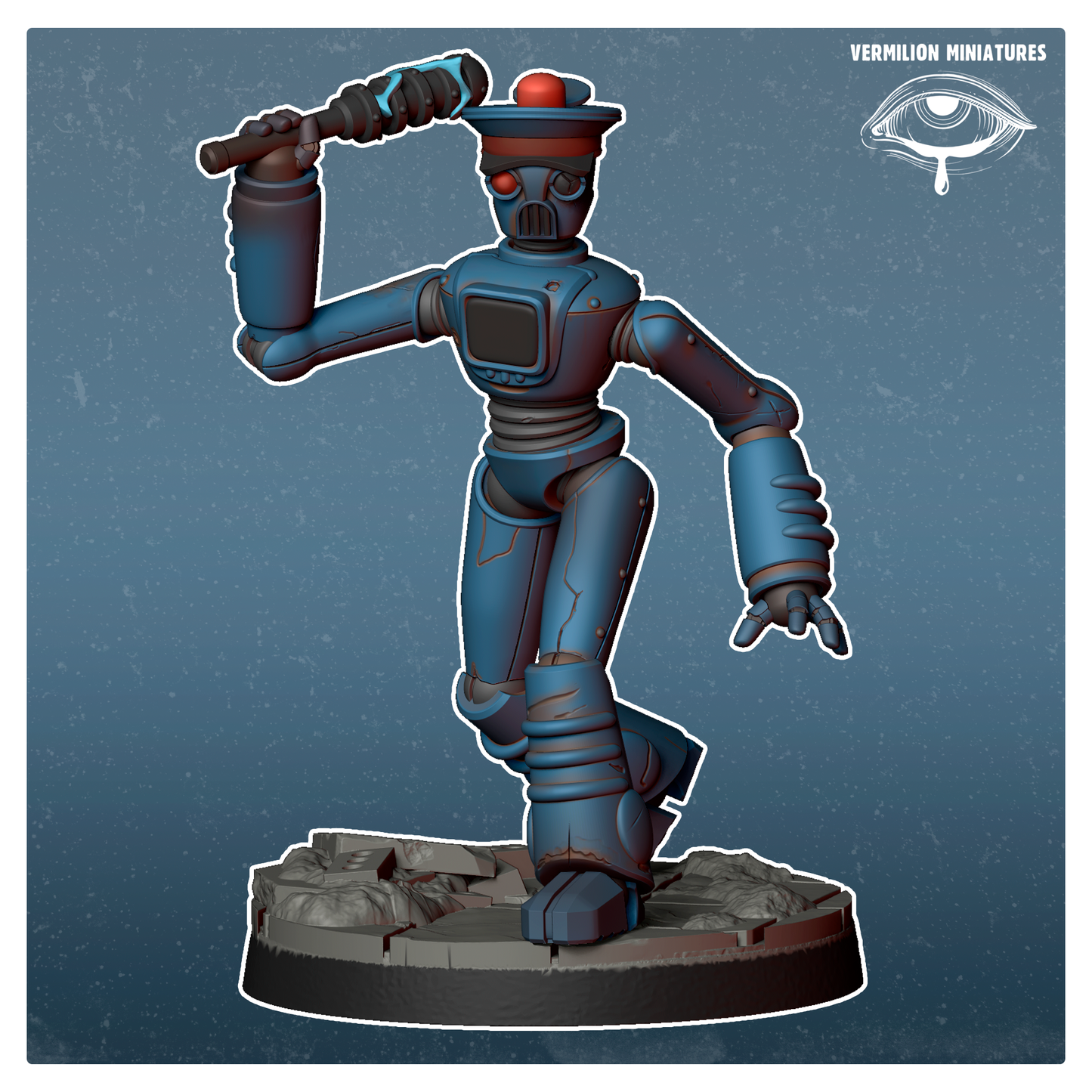 Police - set of 3 - Robots Collection (Sculpted by Vermillion Miniatures)