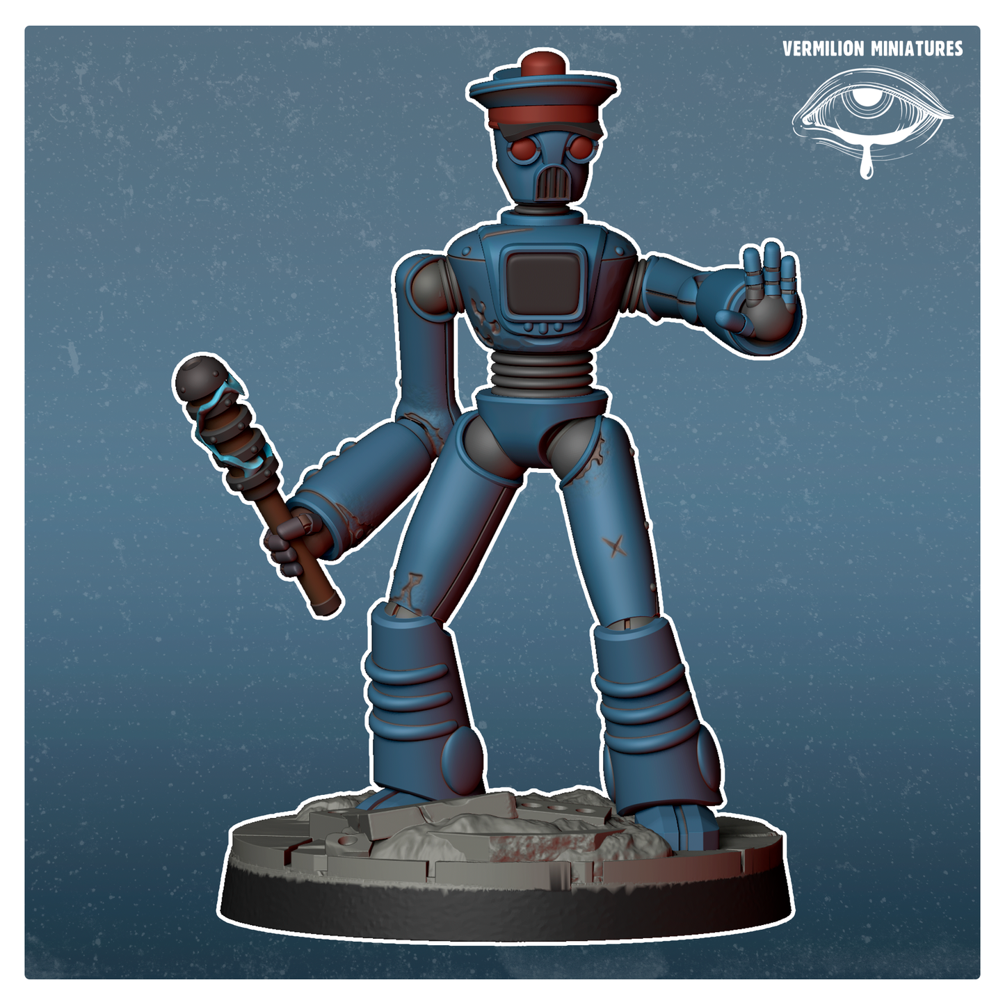 Police - set of 3 - Robots Collection (Sculpted by Vermillion Miniatures)