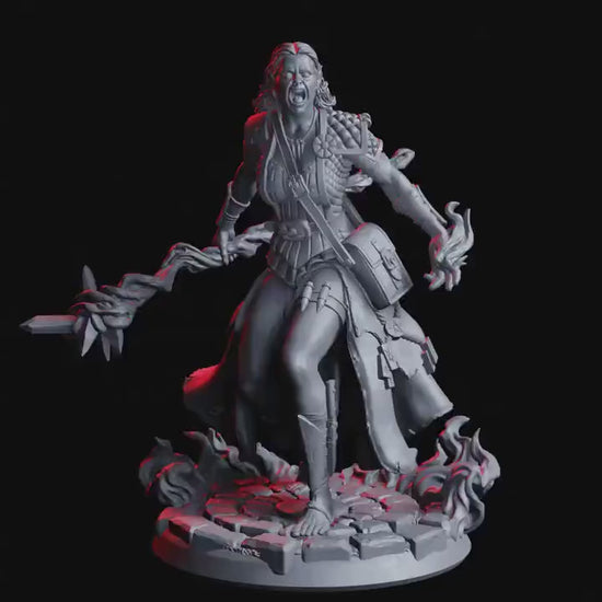 Lygia, The Elven Rage - Rage Unbound (sculpted by Flesh of Gods miniatures)