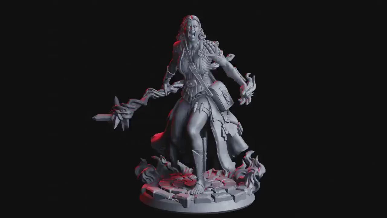 Lygia, The Elven Rage - Rage Unbound (sculpted by Flesh of Gods miniatures)