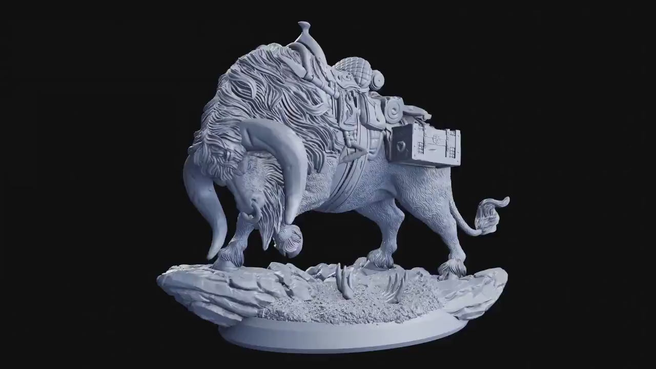 Emberhoof, Companion - The Untamed Frontier (sculpted by Flesh of Gods miniatures)