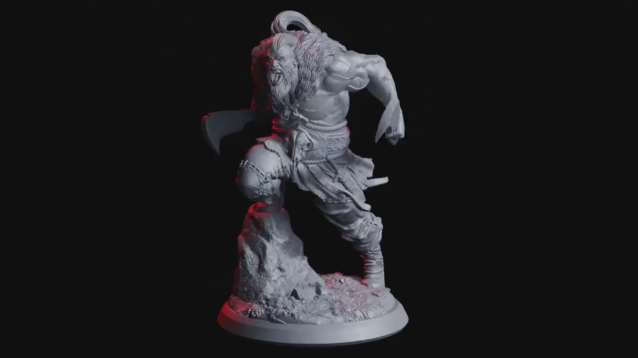 Grumash, The Bloodied - Rage Unbound (sculpted by Flesh of Gods miniatures)