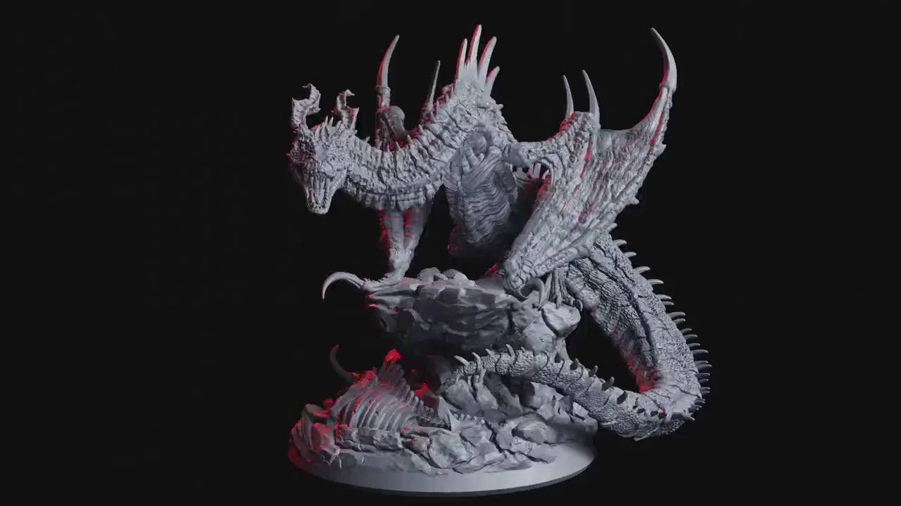 Hellflame Wyvern - Rage Unbound (sculpted by Flesh of Gods miniatures)