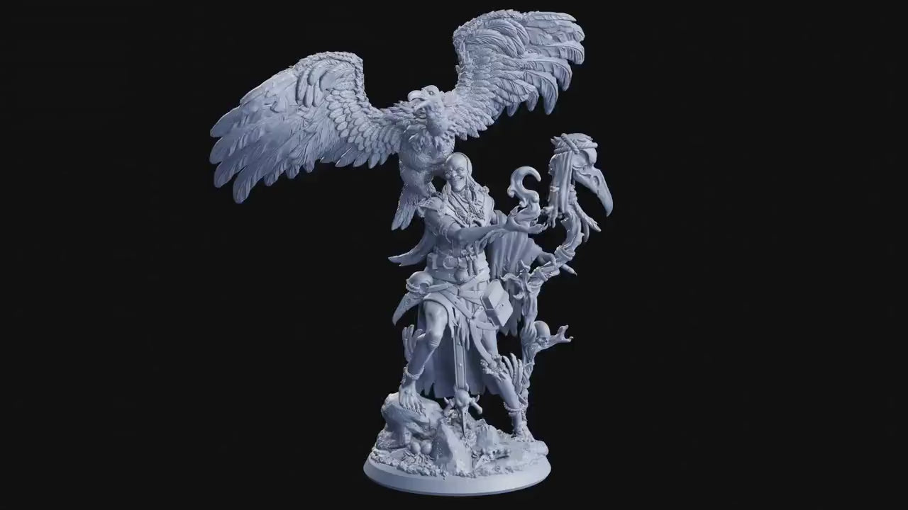 Vulture Coven Witch - The Untamed Frontier (sculpted by Flesh of Gods miniatures)