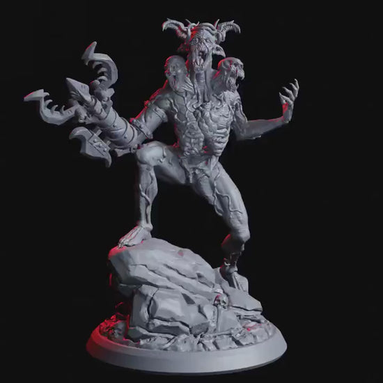 Three Headed Aberration - Rage Unbound (sculpted by Flesh of Gods miniatures)