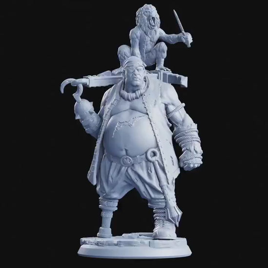 Captain Glarald, Mad Eye - The Eternal Storm (sculpted by Flesh of Gods miniatures)