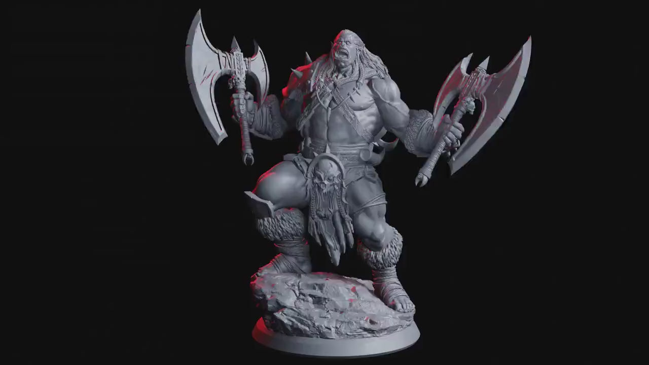 Korgol, The Warbringer - Rage Unbound (sculpted by Flesh of Gods miniatures)