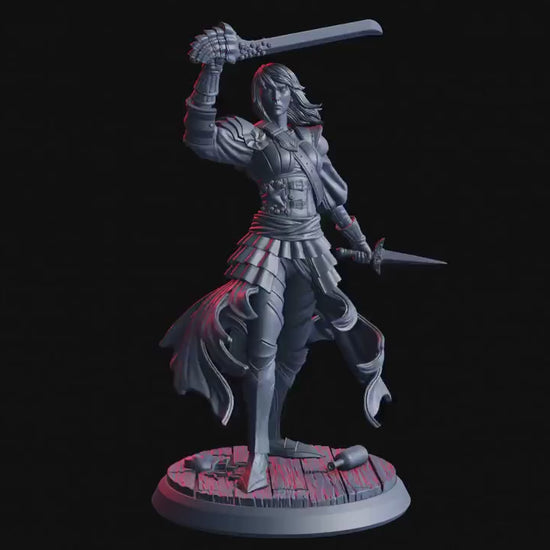 Faye, Coralblade Duelist - Abyssal Doom (sculpted by Flesh of Gods miniatures)